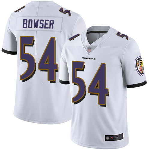 Baltimore Ravens Limited White Men Tyus Bowser Road Jersey NFL Football 54 Vapor Untouchable